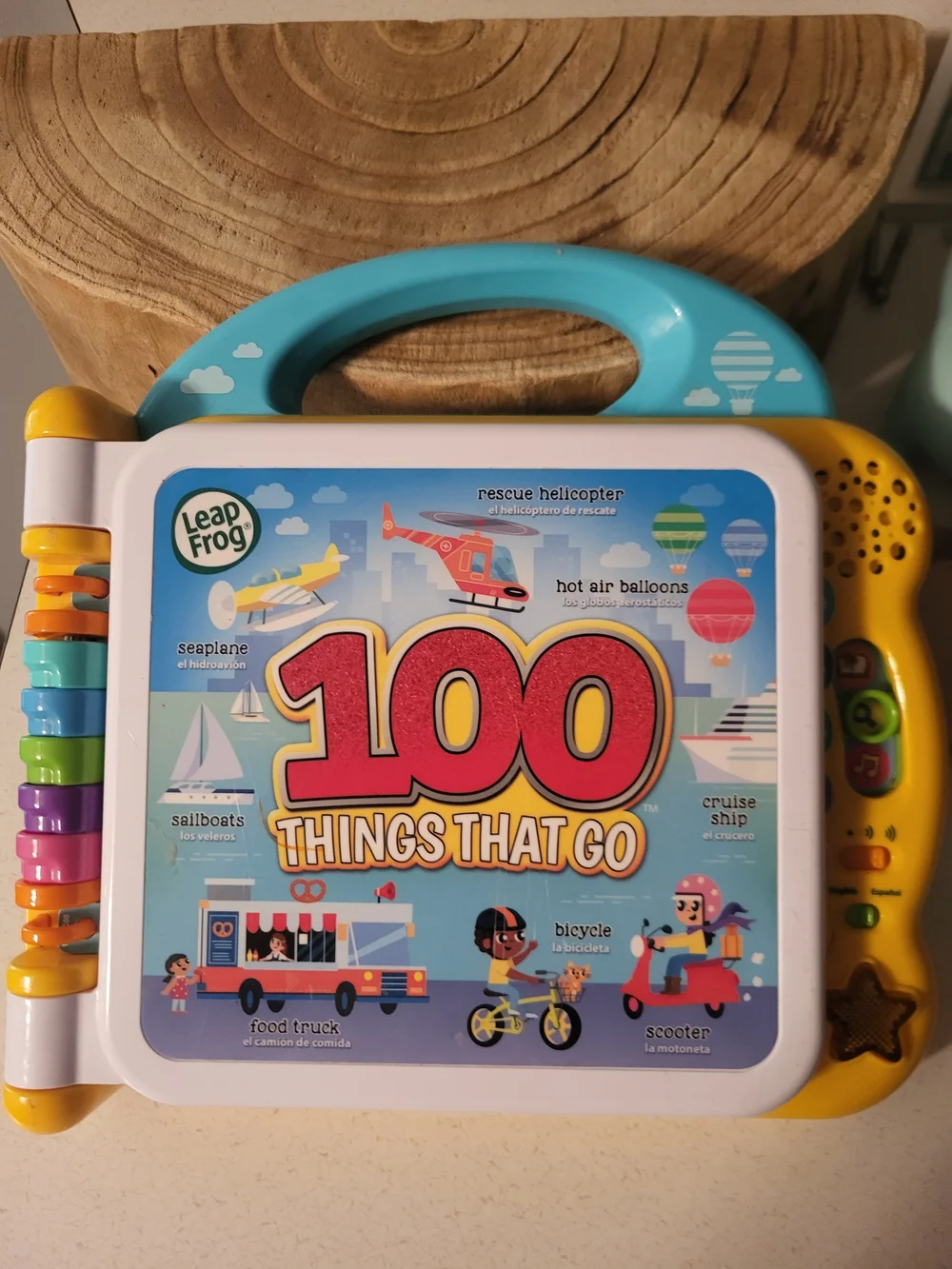 LeapFrog 100 Things That Go Interactive Learning Toy - Blue & Yellow